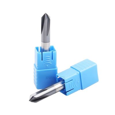 HRC 45 Degree Chamfer End Mill 4 Flutes 90° 120° 60° Fine Grinding
